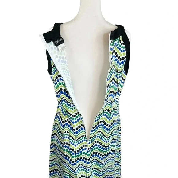 MELISSA HARPER Cotton Spandex Sleeveless Polka Dot Dress - Size 10 - Picture 5 of 10